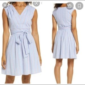 NWT Vineyard Vines Striped Seersucker Tie dress size 16